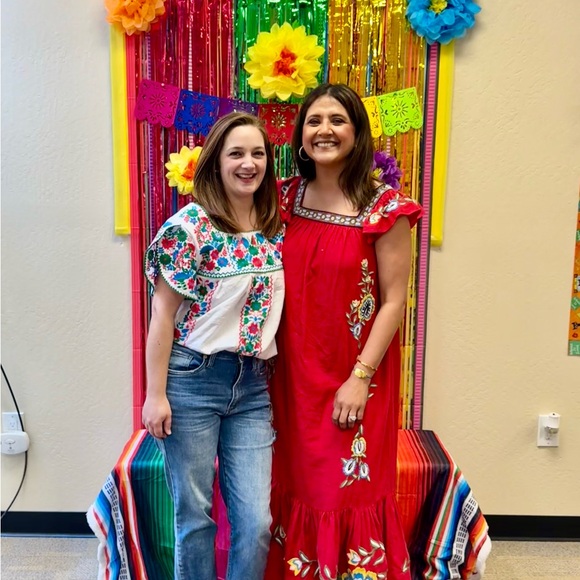 FARM Rio Red Ruffled Tiered Maxi Sundress - Picture 9 of 9